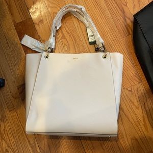 NWT Ralph Lauren aiden tote ivory